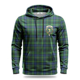 Stewart Hunting Modern Tartan Crest Hoodie